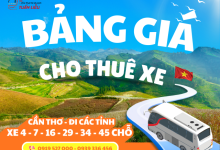 Báo Giá Thuê Xe Du Lịch Có Tài Tại Cần Thơ